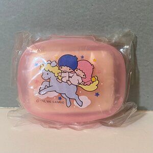 Vintage Sanrio 1986 Little Twin Stars Soap & Plastic Soap Case Dish